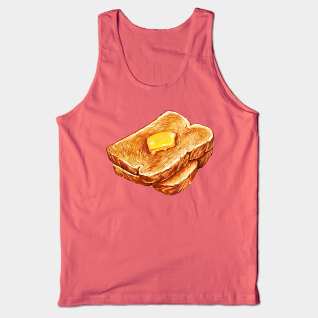 Vintage Toast Tank Top by KellyGilleran